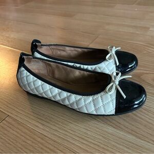 Josef Seibel Pippa Leather Crème Ballet Flats Size 38